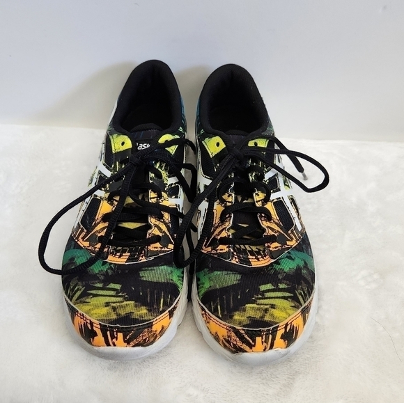 Asics 33-OGA Leather Lace Up Black Orange Athletic Shoes Unisex Mens 6 Womens 8 - Picture 7 of 14